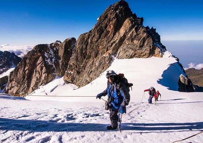 10 Days Mountain Rwenzori climbing tour with summiting Margherita peak 1 Lilly Ajarova. Hiking Mount Rwenzori Uganda. PHOTO UNDP UTB 1